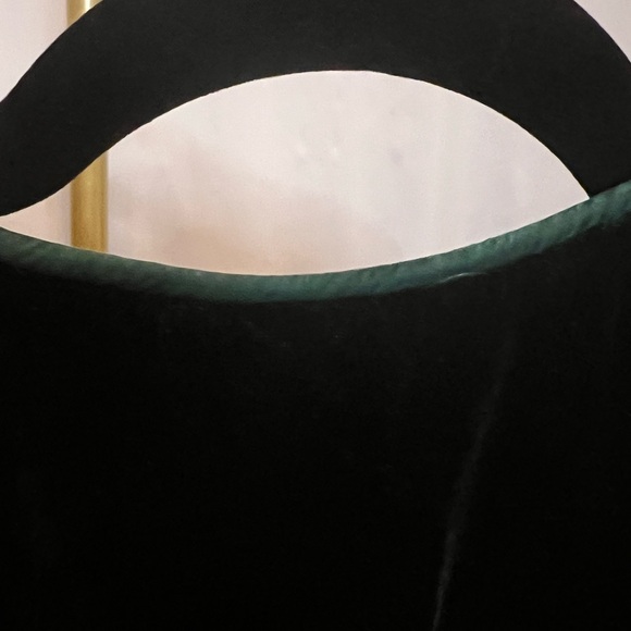 Out of the Blue deep green vintage blouse vintage size XS pit to pit 18” - Picture 2 of 6